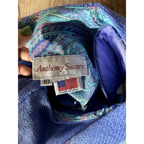 Vintage Anthony Sicari Knit Sweater 80s NWT - Picture 5 of 7